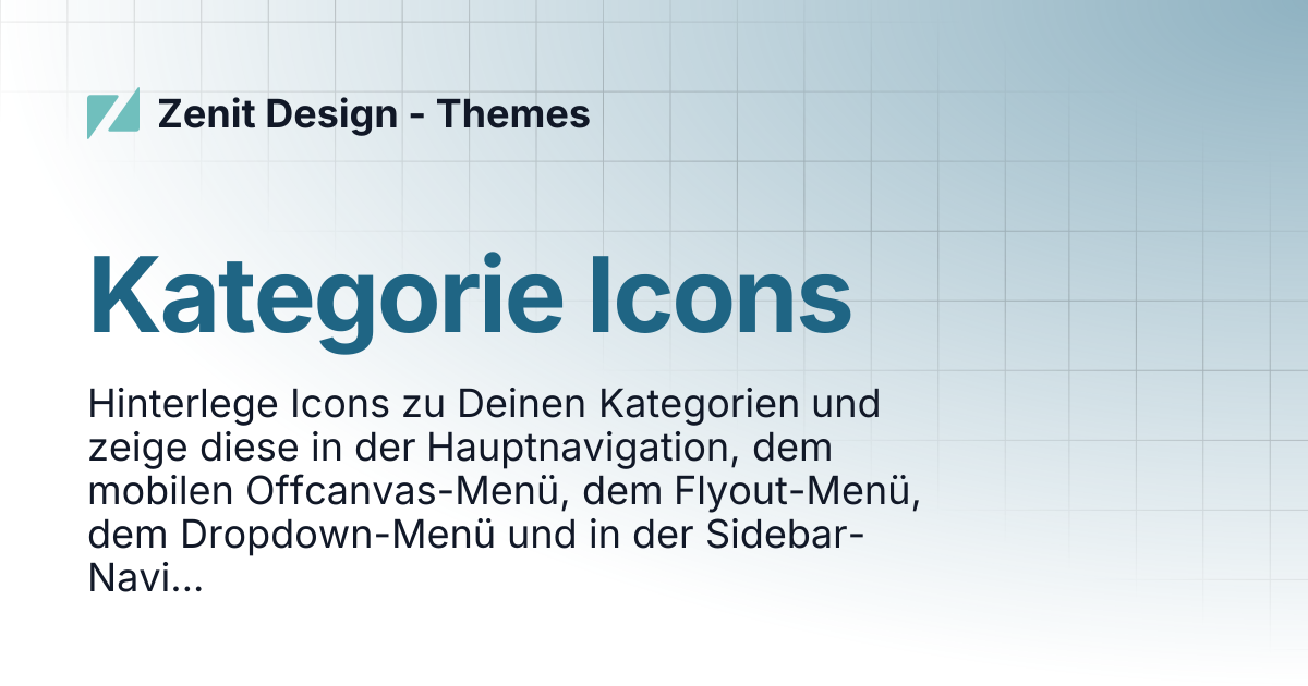 Kategorie Icons | Zenit Design - Themes
