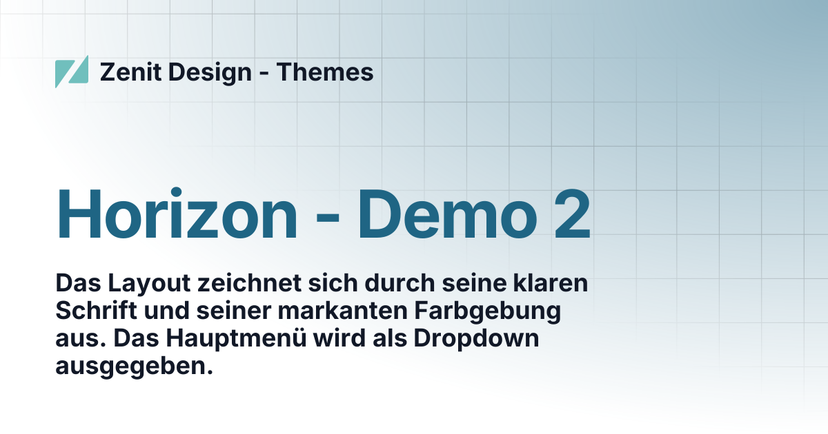 Horizon - Demo 2 | Zenit Design - Themes