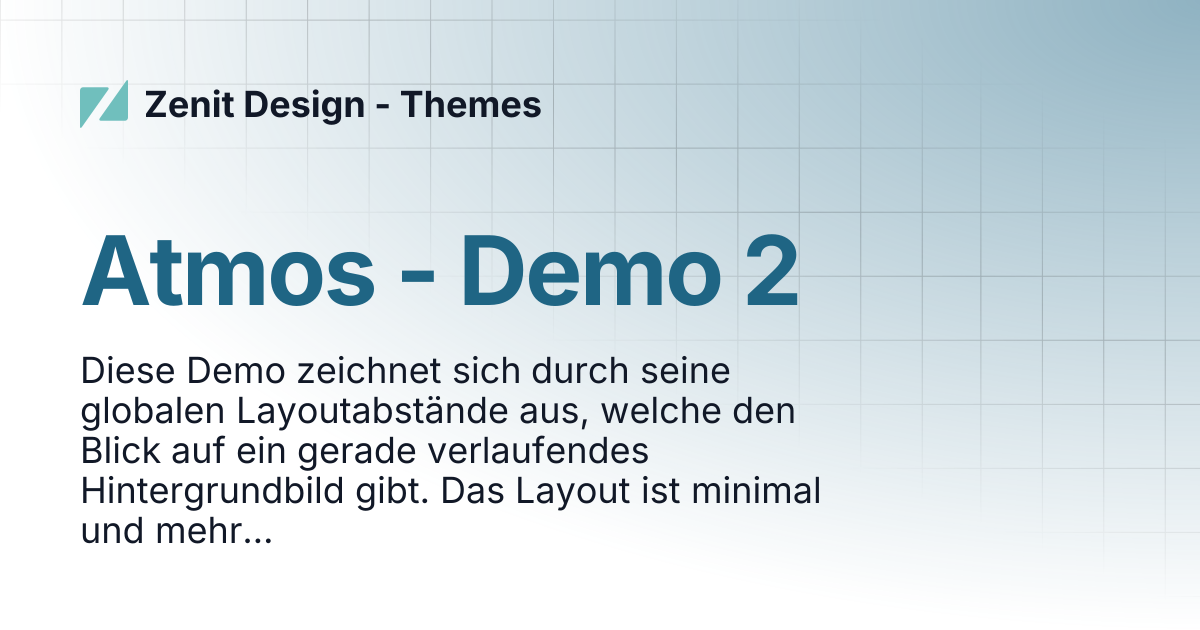 Atmos - Demo 2 | Zenit Design - Themes