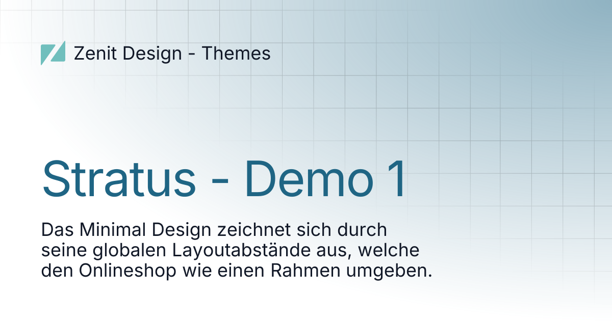 Stratus - Demo 1 | Zenit Design - Themes